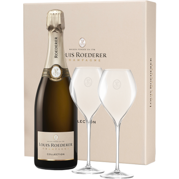 Champagne Louis Roederer - Collection 246 - Cofanetto 2 Flûtes - 0.75L