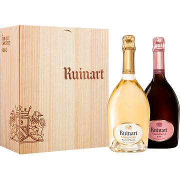 Cofanetto Ruinart con due bottiglie di Champagne