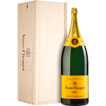 Salmanazar - Champagne Veuve Clicquot Brut Carte Jaune - Cassa Di Legno - 9L