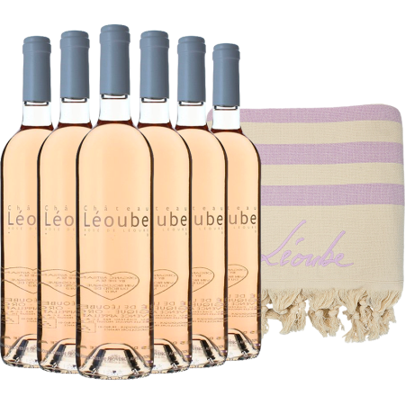 Pack 6 Bottiglie Château Léoube Rosé 2025 + 1 Fouta Léoube - In Omaggio Pack 6 Bottiglie Château Léoube Rosé 2025 + 1 Fouta Léoube - In Omaggio