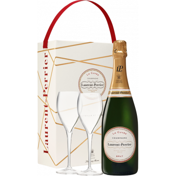 Champagne Laurent-Perrier - La Cuvée - Cofanetto 2 Flute - 0.75L