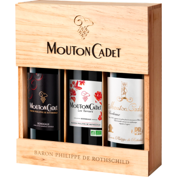 Cofanetto Regalo 3 Bottiglie Mouton Cadet Panache - Baron Philippe de Rothschild