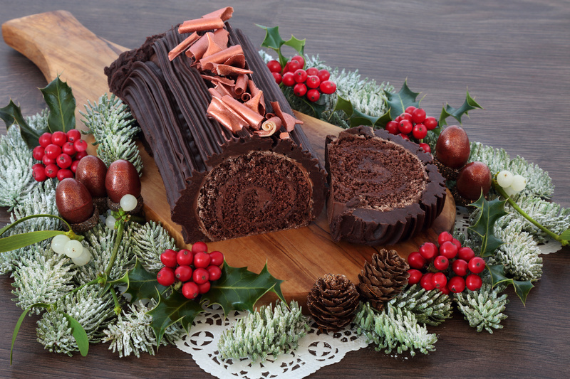 Tronchetto di Natale al cioccolato