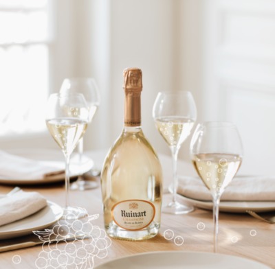 Quel plat avec le champagne blanc de blancs Riunart à l'apéritif ?